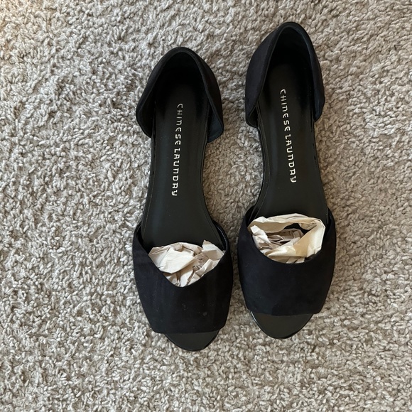 Chinese Laundry D'Orsay Open Toe Flats - Picture 1 of 3